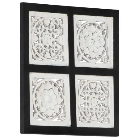 Panel de pared tallado a mano MDF negro y blanco 40x40x1,5 cm von , Wandverkleidung - Ref: Foro24-321656, Preis: 18,51 €, Rab...