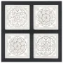Panel de pared tallado a mano MDF negro y blanco 40x40x1,5 cm von , Wandverkleidung - Ref: Foro24-321656, Preis: 18,51 €, Rab...