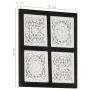 Panel de pared tallado a mano MDF negro y blanco 40x40x1,5 cm von , Wandverkleidung - Ref: Foro24-321656, Preis: 18,51 €, Rab...