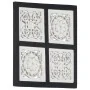 Panel de pared tallado a mano MDF negro y blanco 40x40x1,5 cm von , Wandverkleidung - Ref: Foro24-321656, Preis: 18,51 €, Rab...