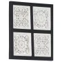 Panel de pared tallado a mano MDF negro y blanco 40x40x1,5 cm von , Wandverkleidung - Ref: Foro24-321656, Preis: 18,51 €, Rab...
