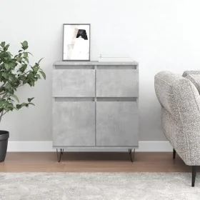 Aparador de madera contrachapada gris hormigón 60x35x70 cm by , Sideboards - Ref: Foro24-831120, Price: 70,48 €, Discount: %