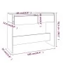 Mesa consola madera de ingeniería gris Sonoma 100x35x76,5 cm de , Mesas auxiliares - Ref: Foro24-813036, Precio: 58,83 €, Des...
