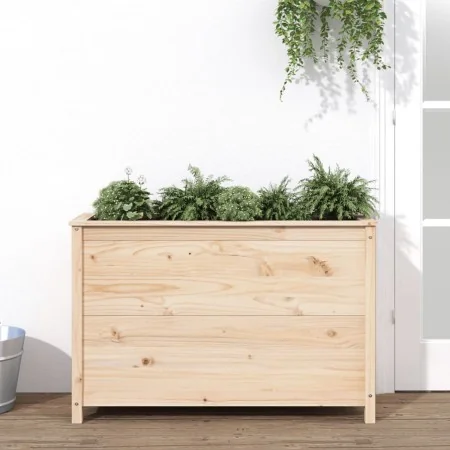 Arriate elevado de jardín madera maciza de pino 119,5x40x78 cm by , Pots and planters - Ref: Foro24-825289, Price: 141,68 €, ...