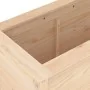 Arriate elevado de jardín madera maciza de pino 119,5x40x78 cm by , Pots and planters - Ref: Foro24-825289, Price: 141,68 €, ...