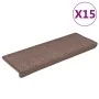 Alfombras de peldaños de escalera 15 uds marrón 65x21x4 cm by , Stair mats - Ref: Foro24-326196, Price: 67,28 €, Discount: %