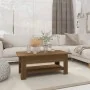 Mesa de centro madera de ingeniería marrón roble 102x55x42 cm by , Coffee table - Ref: Foro24-813076, Price: 63,46 €, Discoun...