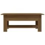 Mesa de centro madera de ingeniería marrón roble 102x55x42 cm by , Coffee table - Ref: Foro24-813076, Price: 63,46 €, Discoun...