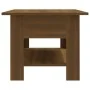 Mesa de centro madera de ingeniería marrón roble 102x55x42 cm by , Coffee table - Ref: Foro24-813076, Price: 63,46 €, Discoun...