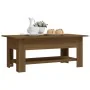Mesa de centro madera de ingeniería marrón roble 102x55x42 cm by , Coffee table - Ref: Foro24-813076, Price: 63,46 €, Discoun...