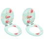 Asientos de inodoro tapa cierre suave 2 uds MDF diseño flamenco by , Toilet and bidet seats - Ref: Foro24-3056411, Price: 95,...