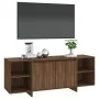 Mueble de TV madera de ingeniería marrón roble 130x35x50 cm de , Muebles TV - Ref: Foro24-813055, Precio: 93,99 €, Descuento: %