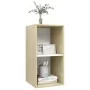 Mueble TV de pared madera contrachapada blanco roble 37x37x72cm von , TV-Möbel - Ref: Foro24-805476, Preis: 41,26 €, Rabatt: %