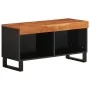 Mueble de TV madera maciza de acacia 85x33x43,5 cm de , Almacenamiento para CD y DVD - Ref: Foro24-352894, Precio: 87,48 €, D...