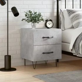 Mesita de noche madera ingeniería gris hormigón 40x35x47,5 cm von , Nachttische - Ref: Foro24-827300, Preis: 45,62 €, Rabatt: %