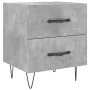 Mesita de noche madera ingeniería gris hormigón 40x35x47,5 cm de , Mesitas de noche - Ref: Foro24-827300, Precio: 45,60 €, De...