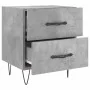 Mesita de noche madera ingeniería gris hormigón 40x35x47,5 cm de , Mesitas de noche - Ref: Foro24-827300, Precio: 45,60 €, De...