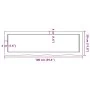 Estante de pared madera maciza roble sin tratar 100x30x(2-6) cm by , Shelves and shelves - Ref: Foro24-363562, Price: 73,06 €...
