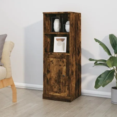 Aparador alto madera contrachapada roble humo 36x35,5x103,5 cm de , Aparadores - Ref: Foro24-816325, Precio: 65,51 €, Descuen...