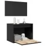 Armario de pared de madera maciza de pino negro 45x30x35 cm by , Shelves and shelves - Ref: Foro24-813443, Price: 46,74 €, Di...