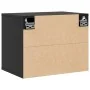 Armario de pared de madera maciza de pino negro 45x30x35 cm by , Shelves and shelves - Ref: Foro24-813443, Price: 46,74 €, Di...