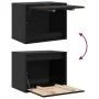 Armario de pared de madera maciza de pino negro 45x30x35 cm by , Shelves and shelves - Ref: Foro24-813443, Price: 46,74 €, Di...
