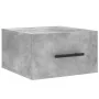 Mesita de noche de pared color gris hormigón 35x35x20 cm de , Taquillas y armarios de almacenamiento - Ref: Foro24-829876, Pr...