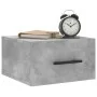 Mesita de noche de pared color gris hormigón 35x35x20 cm de , Taquillas y armarios de almacenamiento - Ref: Foro24-829876, Pr...