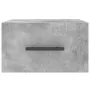 Mesita de noche de pared color gris hormigón 35x35x20 cm de , Taquillas y armarios de almacenamiento - Ref: Foro24-829876, Pr...