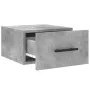 Mesita de noche de pared color gris hormigón 35x35x20 cm de , Taquillas y armarios de almacenamiento - Ref: Foro24-829876, Pr...