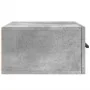 Mesita de noche de pared color gris hormigón 35x35x20 cm de , Taquillas y armarios de almacenamiento - Ref: Foro24-829876, Pr...
