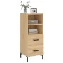 Aparador madera contrachapada color roble Sonoma 34,5x34x90 cm by , Sideboards - Ref: Foro24-828671, Price: 66,60 €, Discount: %