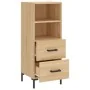 Aparador madera contrachapada color roble Sonoma 34,5x34x90 cm by , Sideboards - Ref: Foro24-828671, Price: 66,60 €, Discount: %