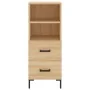Aparador madera contrachapada color roble Sonoma 34,5x34x90 cm by , Sideboards - Ref: Foro24-828671, Price: 66,60 €, Discount: %