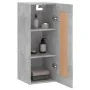 Armario de pared madera ingeniería gris hormigón 34,5x34x90 cm by , Sideboards - Ref: Foro24-830496, Price: 40,57 €, Discount: %