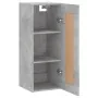 Armario de pared madera ingeniería gris hormigón 34,5x34x90 cm by , Sideboards - Ref: Foro24-830496, Price: 40,57 €, Discount: %