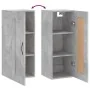 Armario de pared madera ingeniería gris hormigón 34,5x34x90 cm by , Sideboards - Ref: Foro24-830496, Price: 40,57 €, Discount: %