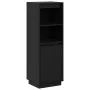 Aparador alto de madera maciza de pino negro 37x34x110 cm de , Aparadores - Ref: Foro24-813519, Precio: 77,62 €, Descuento: %