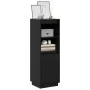 Aparador alto de madera maciza de pino negro 37x34x110 cm de , Aparadores - Ref: Foro24-813519, Precio: 77,62 €, Descuento: %