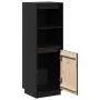 Aparador alto de madera maciza de pino negro 37x34x110 cm de , Aparadores - Ref: Foro24-813519, Precio: 77,62 €, Descuento: %