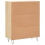 Aparador de madera de ingeniería roble Sonoma 69,5x34x90 cm de , Aparadores - Ref: Foro24-830255, Precio: 92,15 €, Descuento: %