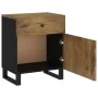 Mesita de noche madera mango madera contrachapada 50x33x60 cm de , Mesitas de noche - Ref: Foro24-350659, Precio: 86,44 €, De...