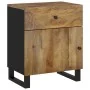 Mesita de noche madera mango madera contrachapada 50x33x60 cm de , Mesitas de noche - Ref: Foro24-350659, Precio: 86,44 €, De...