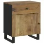 Mesita de noche madera mango madera contrachapada 50x33x60 cm de , Mesitas de noche - Ref: Foro24-350659, Precio: 86,44 €, De...