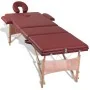 Mesa camilla de masaje de madera plegable de tres cuerpos rojos von , Massageliegen - Ref: Foro24-110080, Preis: 145,36 €, Ra...