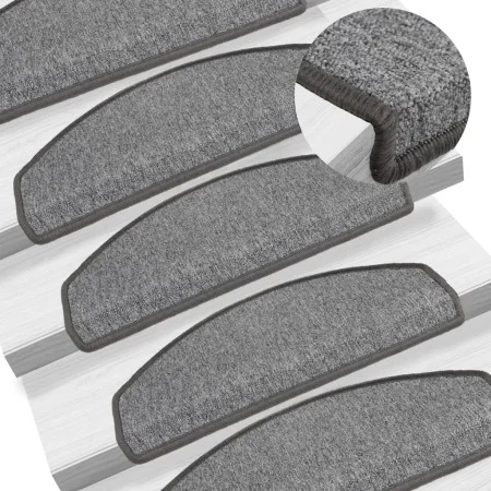 Alfombrillas de escalera 10 unidades gris oscuro 65x24x4 cm by , Stair mats - Ref: Foro24-149753, Price: 48,55 €, Discount: %