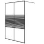 Mampara de ducha vidrio ESG transparente negro 140x195 cm von , Duschwände und Duschwände - Ref: Foro24-152149, Preis: 248,97...