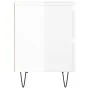 Mesita de noche madera contrachapada blanco brillo 40x35x50 cm de , Mesitas de noche - Ref: Foro24-826880, Precio: 60,19 €, D...