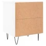 Mesita de noche madera contrachapada blanco brillo 40x35x50 cm de , Mesitas de noche - Ref: Foro24-826880, Precio: 60,19 €, D...