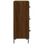 Aparador de madera de ingeniería marrón roble 69,5x34x90 cm von , Sideboards - Ref: Foro24-827859, Preis: 101,36 €, Rabatt: %